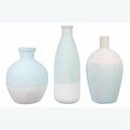 Youngs Wood Nautical Decor Faux Vase, 3 Assorted Color 62371